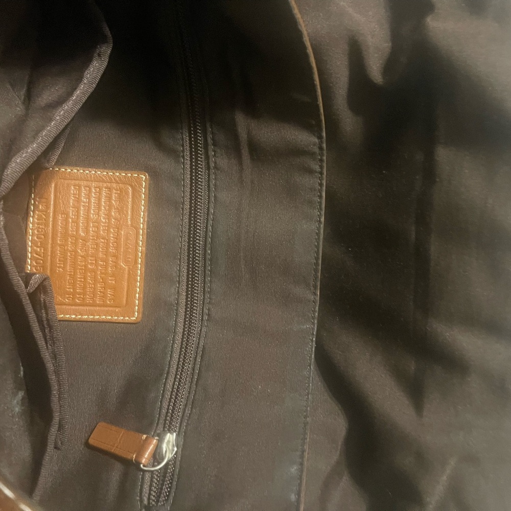 Coach Leather Messenger Bag